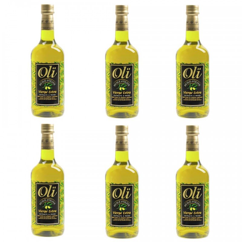 Pack x 6 - Huile d'Olive vierge extra Olï 75cl